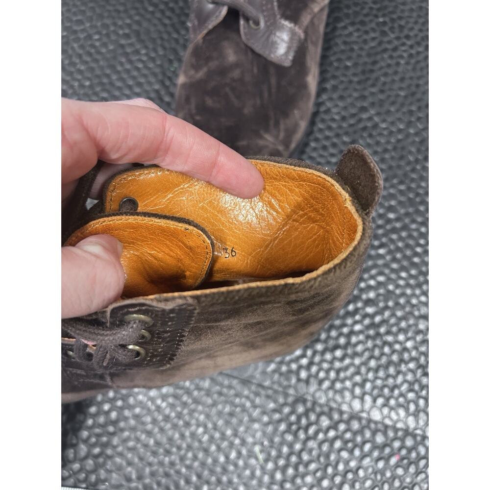 PENELOPE CHILVERS Rodriguez Velvet Boots Lace-Up Brown EU 37 US 6 - Picture 7 of 7